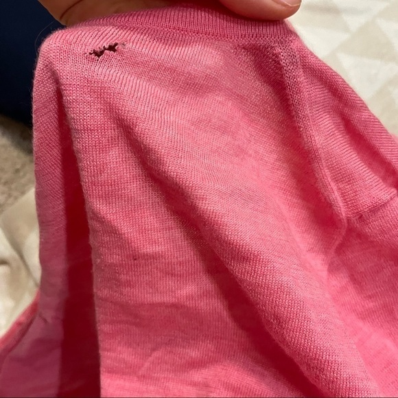 J crew Margot cardigan sweater heather guava Barbie - Picture 3 of 3